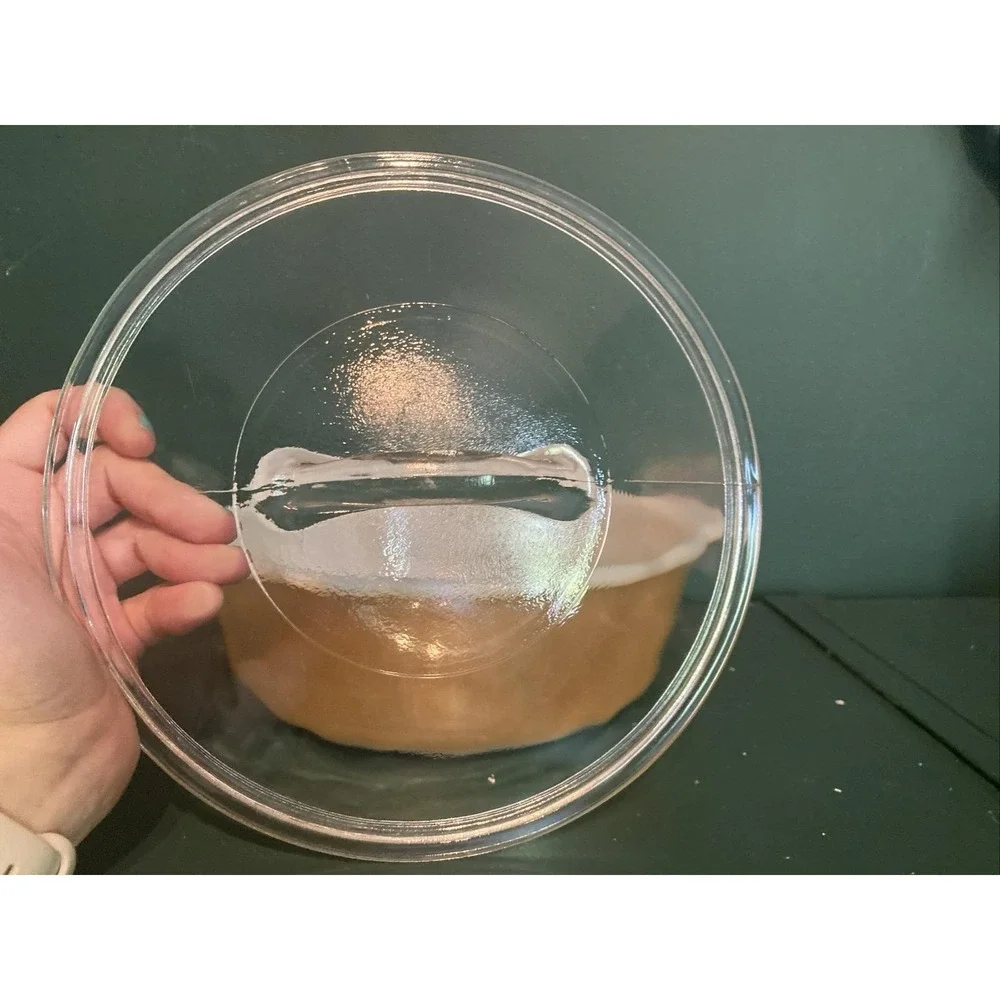 Vintage Anchor Hocking Fire King Peach Luster 2‎ Quart Casserole Dish & Lid